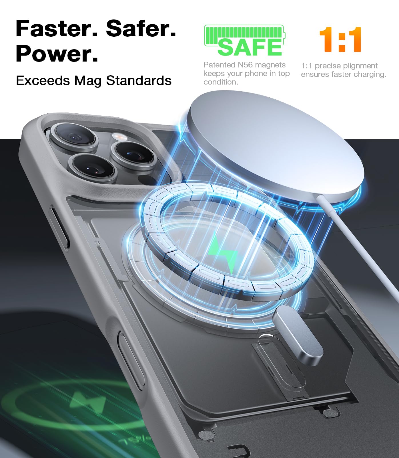 Foto 2 | Funda De Teléfono Torras Magnética A Prueba De Golpes Para Iphone 16 Pro Max - Venta Internacional.