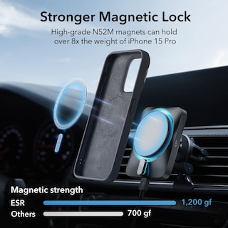 Foto 5 | Funda De Teléfono Esr Para Iphone 15 Pro Magsafe De Silicona Con Soporte - Venta Internacional.