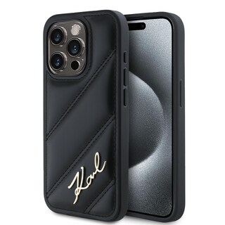 Foto 1 | Funda Case Karl Lagerfeld Acolchado Para Iphone 15 Pro Max Neg Original