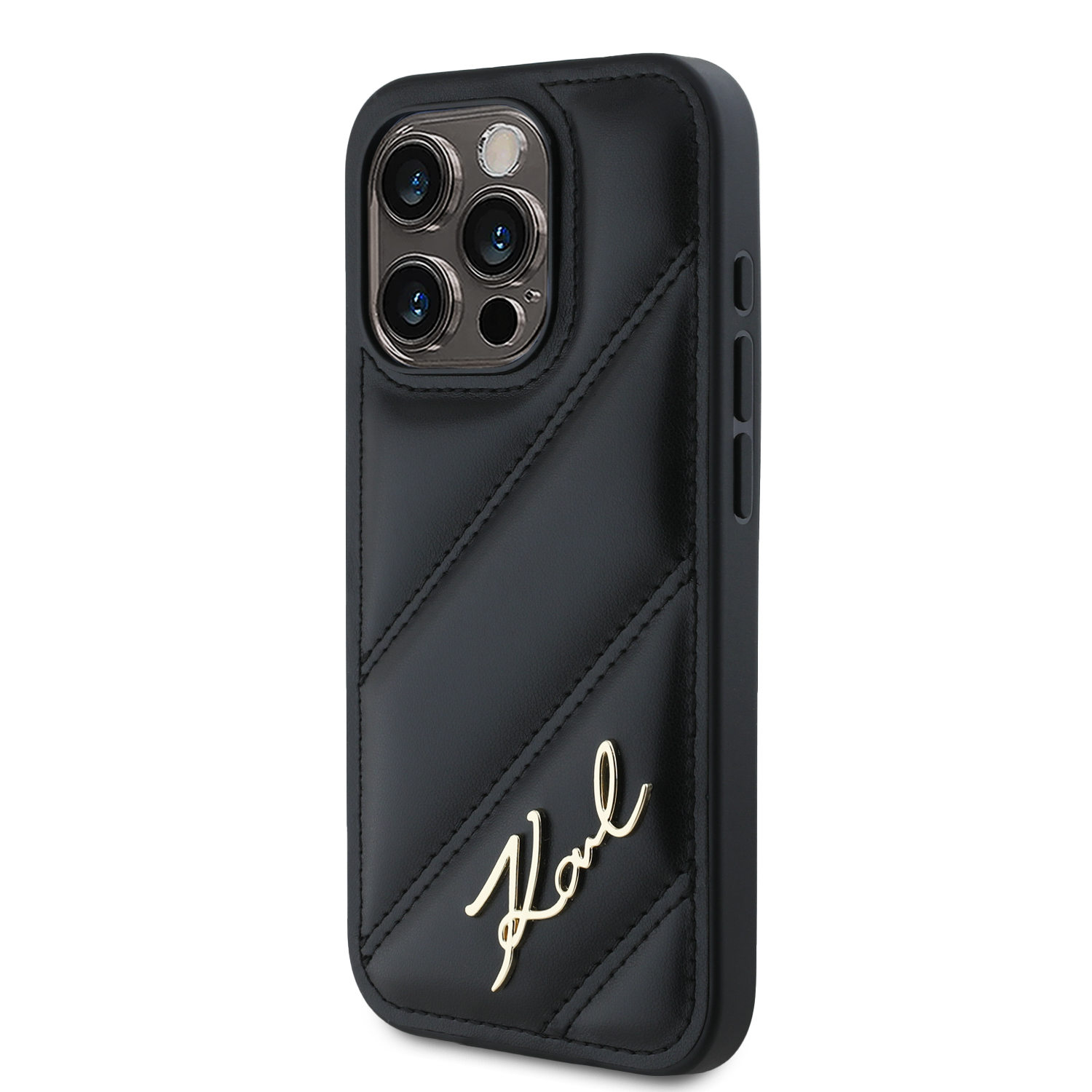 Foto 2 | Funda Case Karl Lagerfeld Acolchado Para Iphone 15 Pro Max Neg Original
