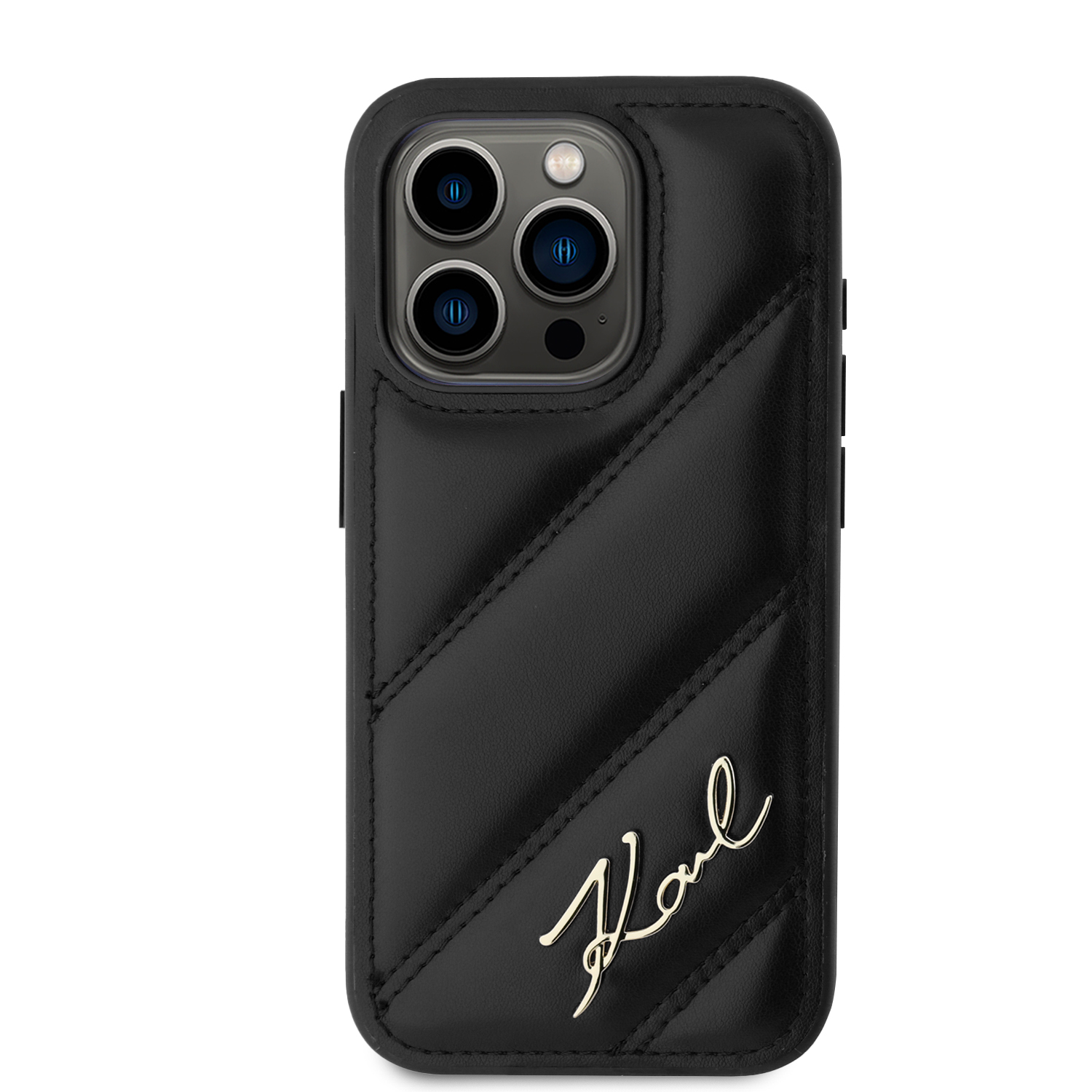 Foto 4 pulgar | Funda Case Karl Lagerfeld Acolchado Para Iphone 15 Pro Max Neg Original