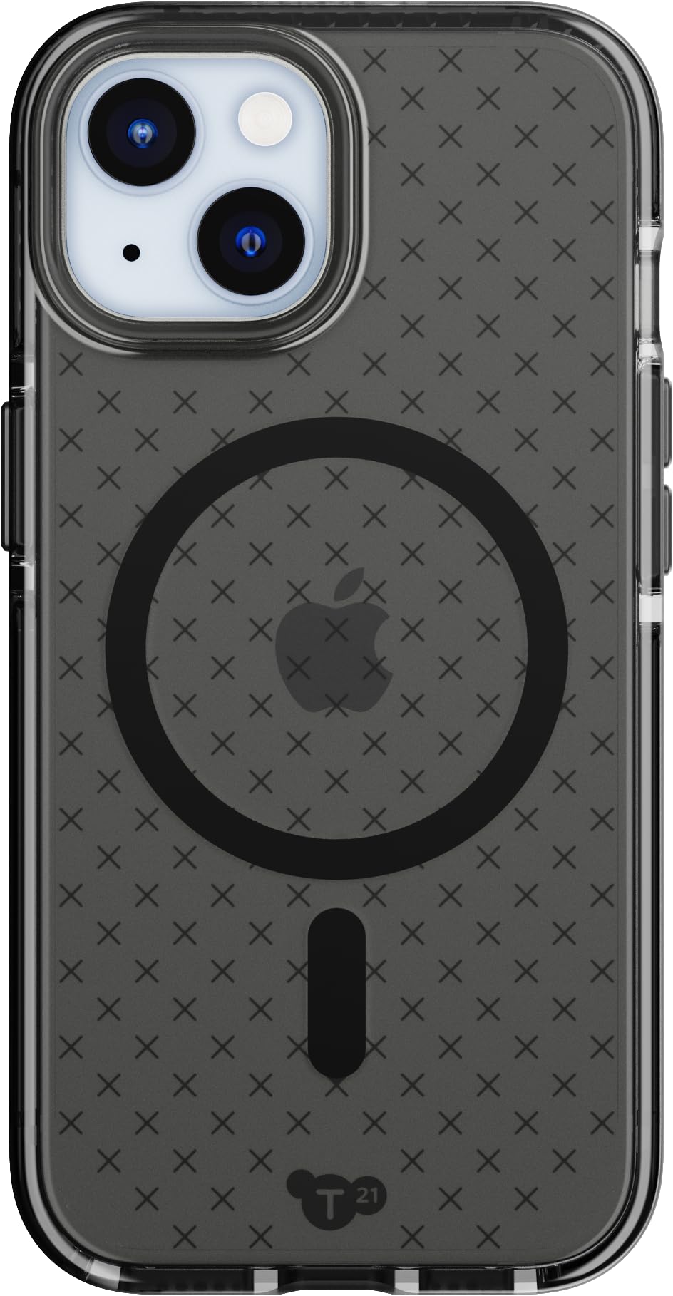 Case Tech21 Evo Check Para Iphone 15 Con Magsafe Smokey, Color Negro - Venta Internacional.