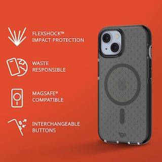 Foto 3 | Case Tech21 Evo Check Para Iphone 15 Con Magsafe Smokey, Color Negro - Venta Internacional.