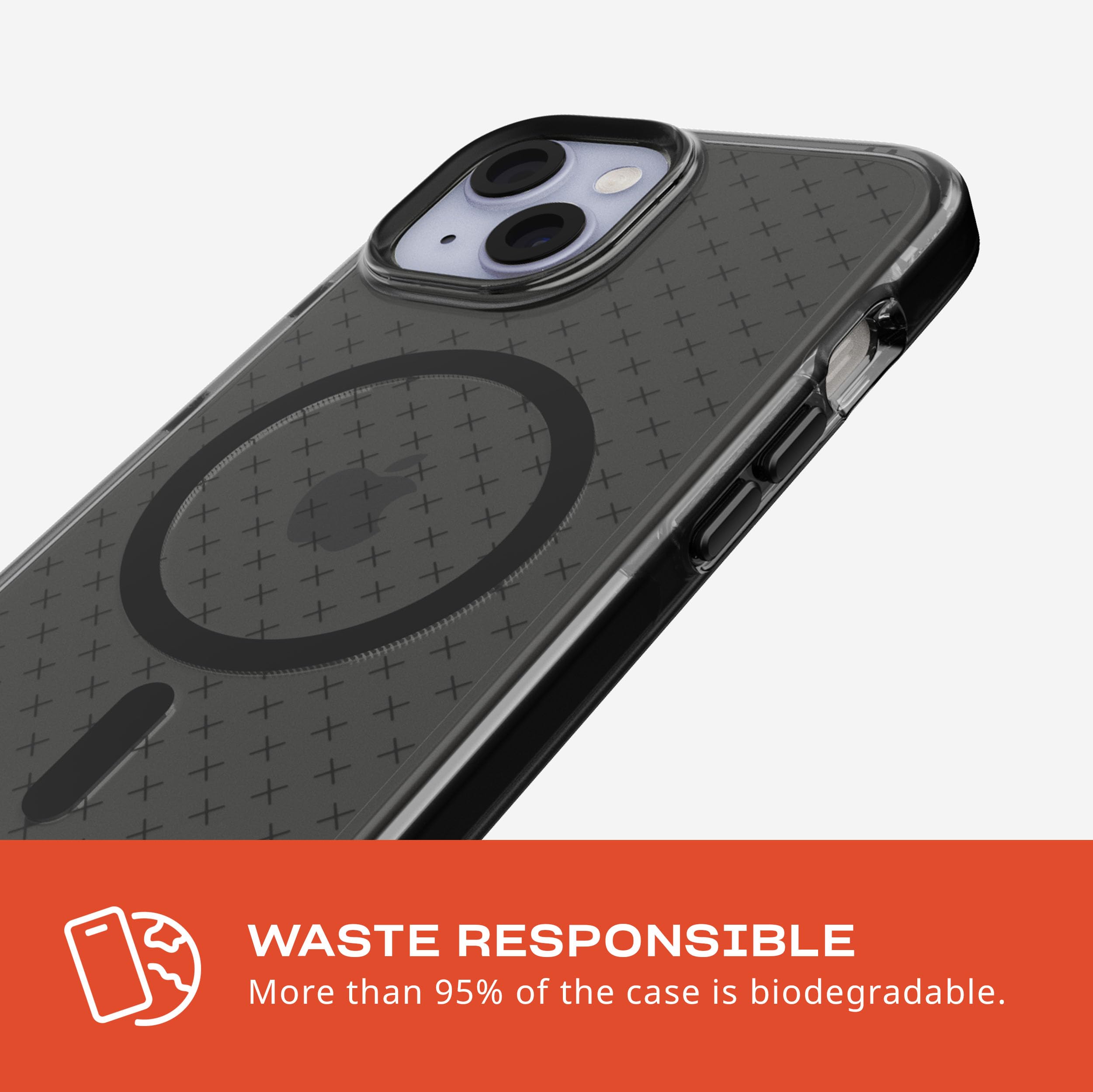 Foto 8 pulgar | Case Tech21 Evo Check Para Iphone 15 Con Magsafe Smokey, Color Negro - Venta Internacional.