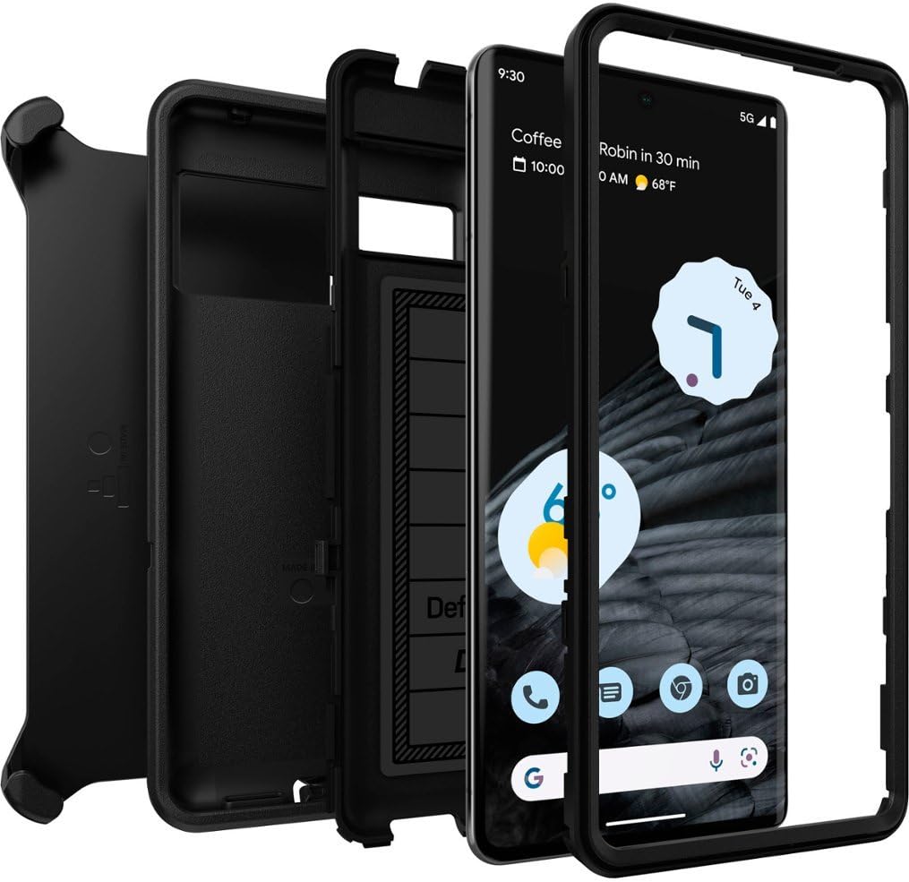 Foto 6 pulgar | Funda Otterbox Defender Series Para Google Pixel 7 Pro, Color Negro - Venta Internacional.