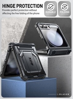 Foto 6 | Funda De Teléfono I-blason Armorbox Con Soporte Para Samsung Z Flip 6 - Venta Internacional.