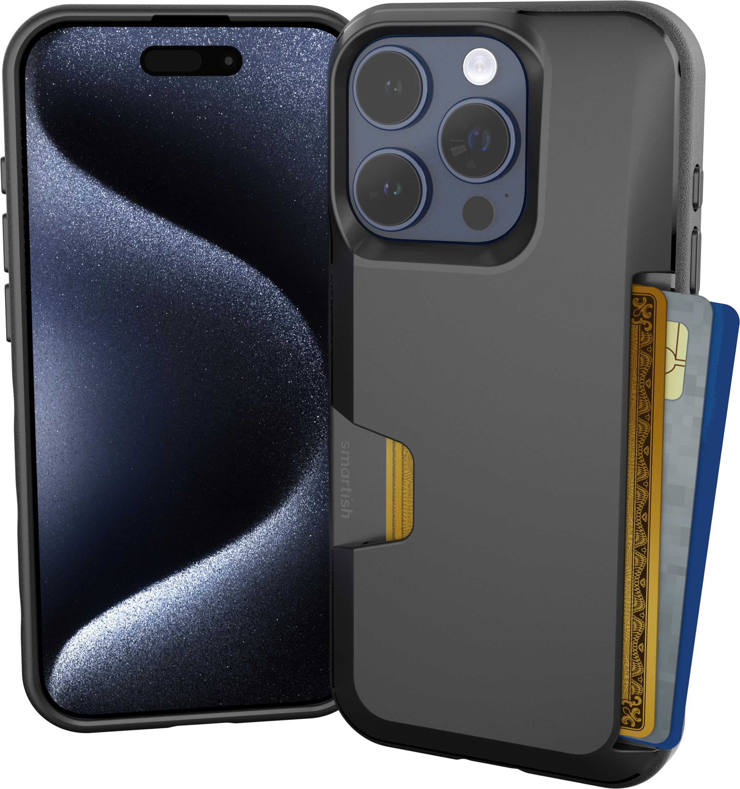 Funda Tipo Cartera Smartish Wallet Slayer Vol. 1 Para Iphone 15 Pro - Venta Internacional.