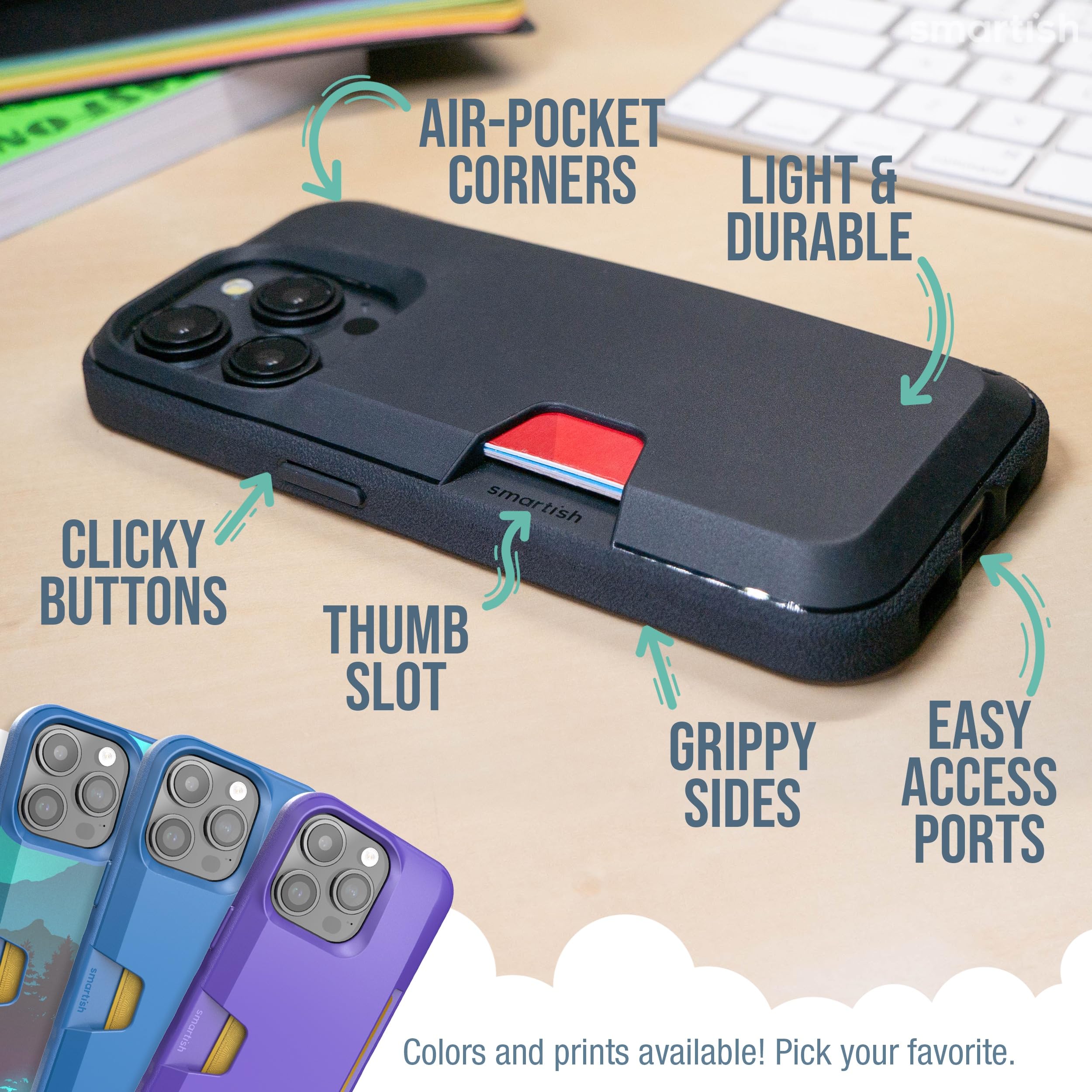 Foto 7 pulgar | Funda Tipo Cartera Smartish Wallet Slayer Vol. 1 Para Iphone 15 Pro - Venta Internacional.