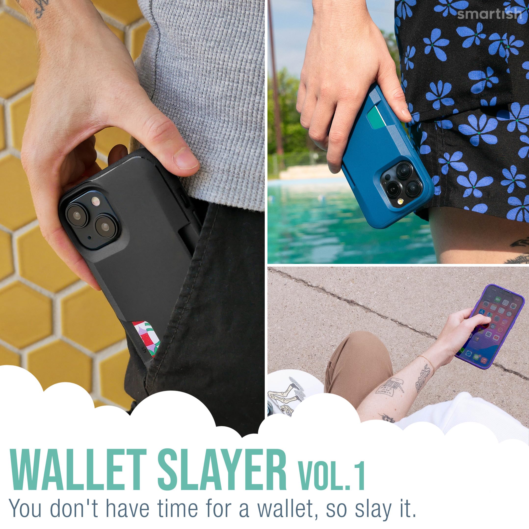 Foto 8 pulgar | Funda Tipo Cartera Smartish Wallet Slayer Vol. 1 Para Iphone 15 Pro - Venta Internacional.