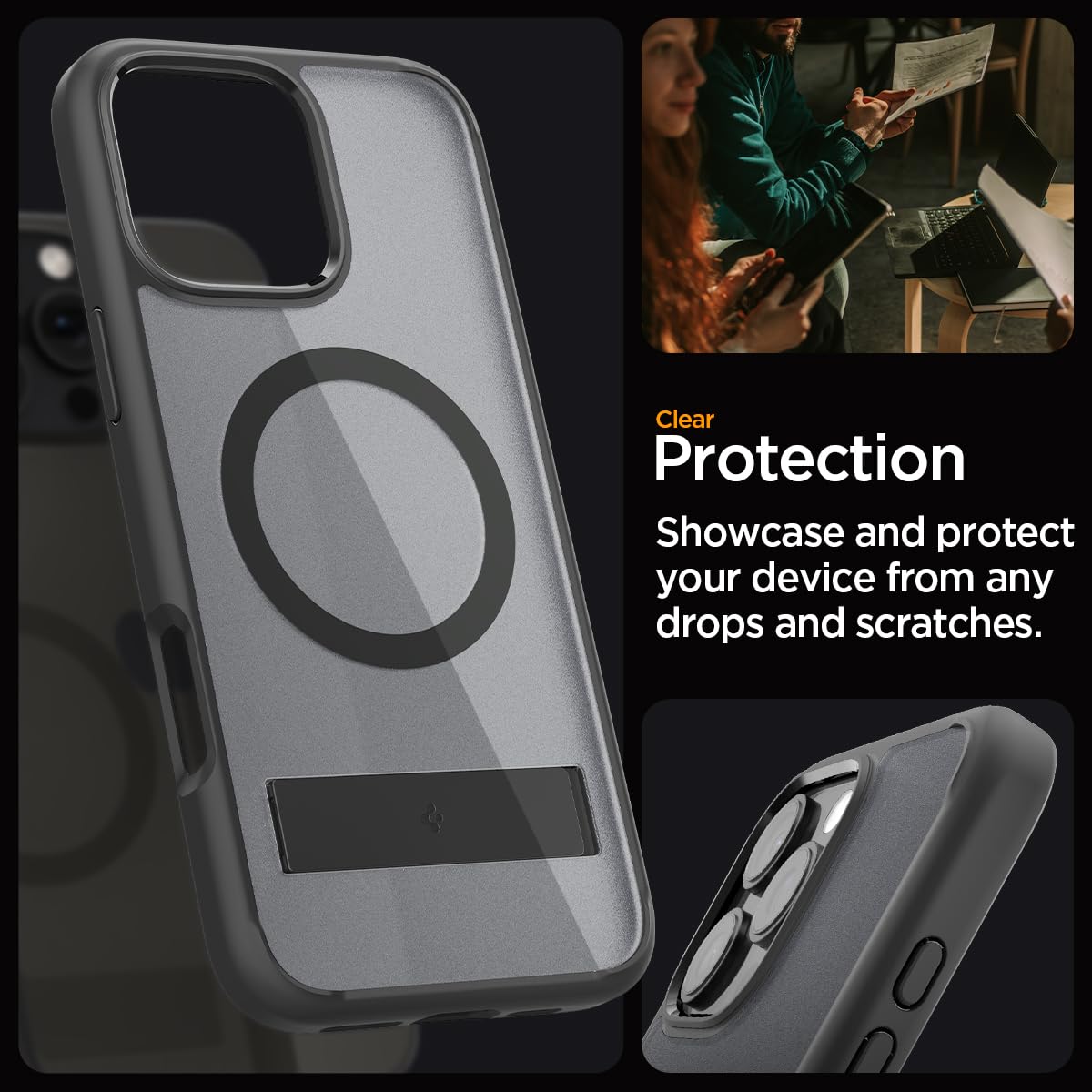 Foto 7 pulgar | Funda Spigen Ultra Hybrid S Magfit Para Iphone 16 Pro Max - Venta Internacional.