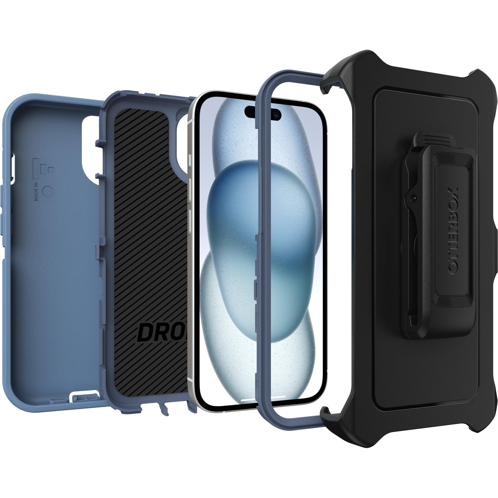 Foto 5 pulgar | Funda Para Teléfono Otterbox Iphone 15 Defender Series Baby Blue - Venta Internacional.
