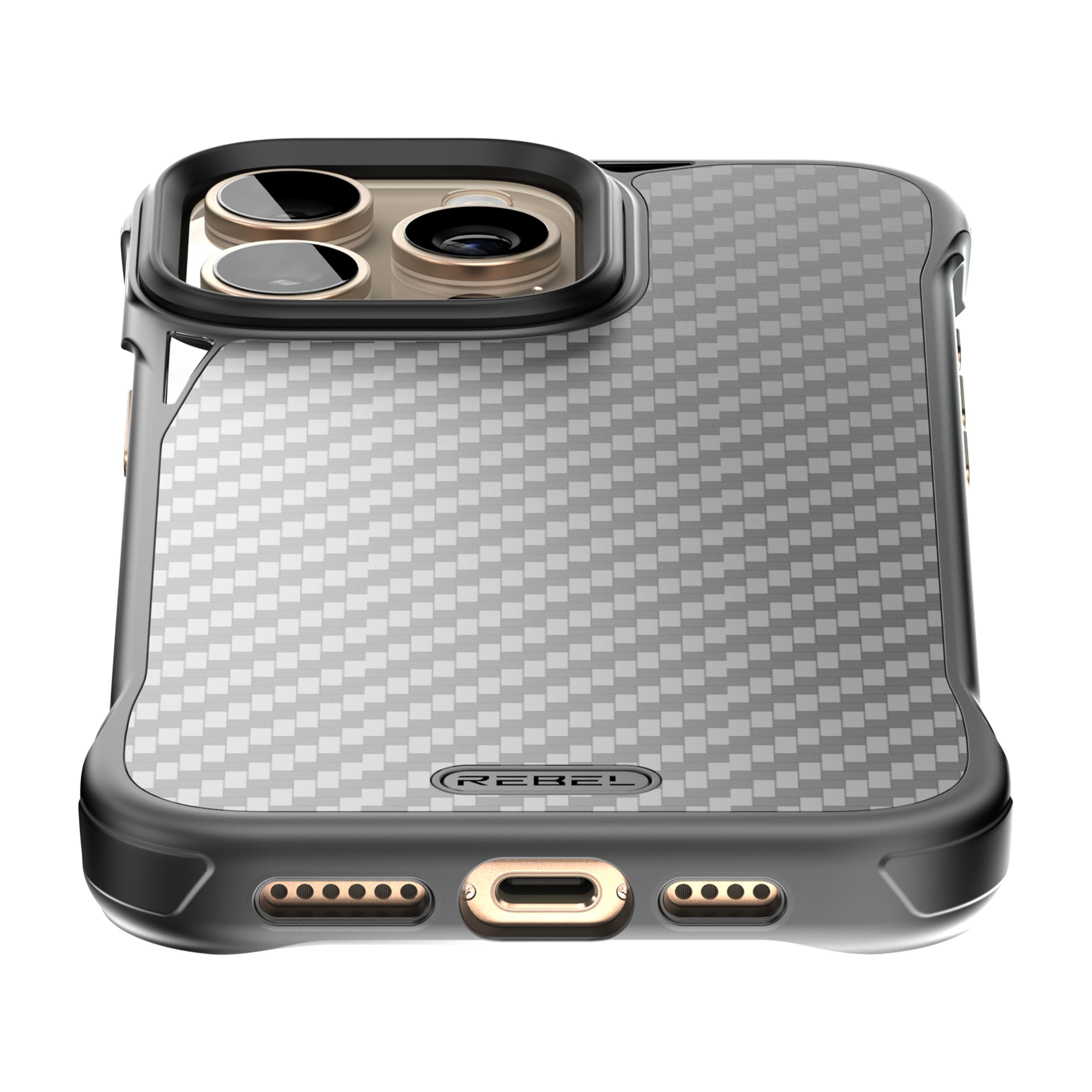 Foto 5 pulgar | Funda Rebel Para Iphone 16 Pro, Serie Max Flex, Fibra De Aramida - Venta Internacional.