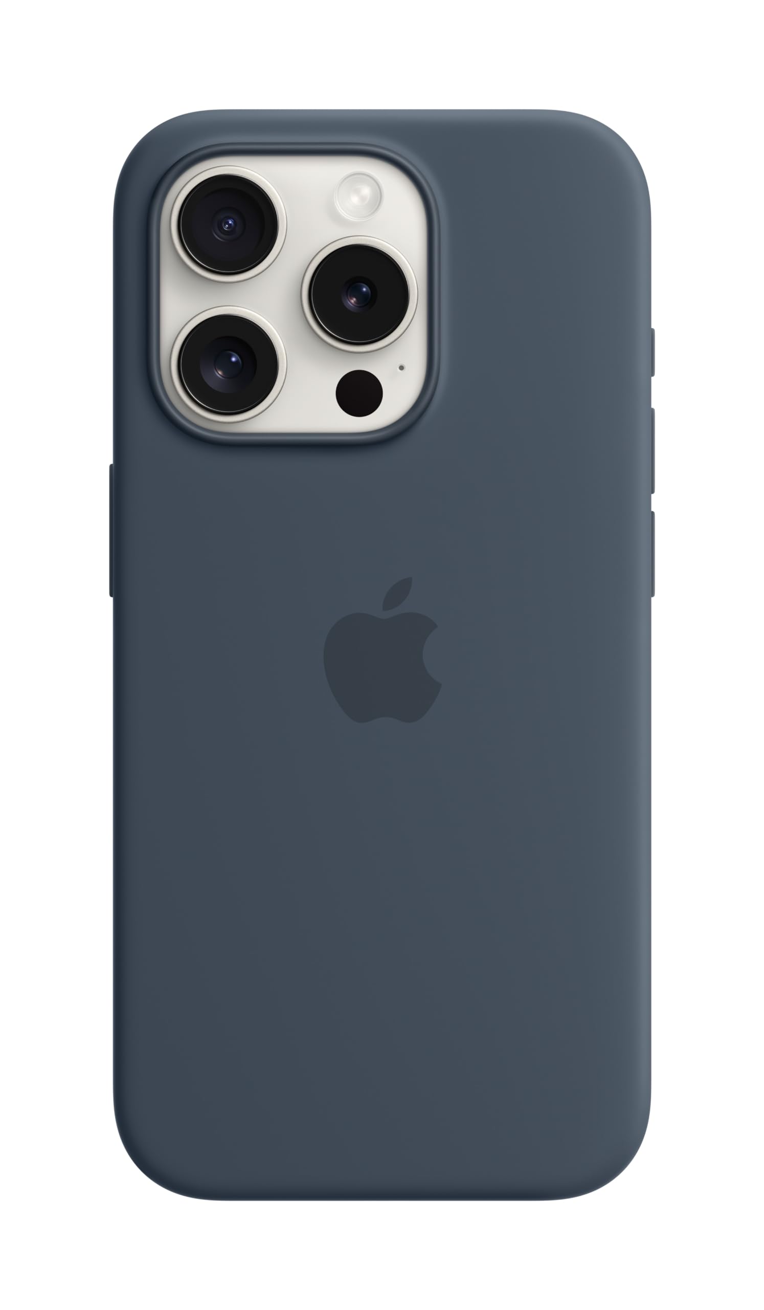 Funda De Silicona Para Apple Iphone 15 Pro Con Magsafe Storm Blue - Venta Internacional.
