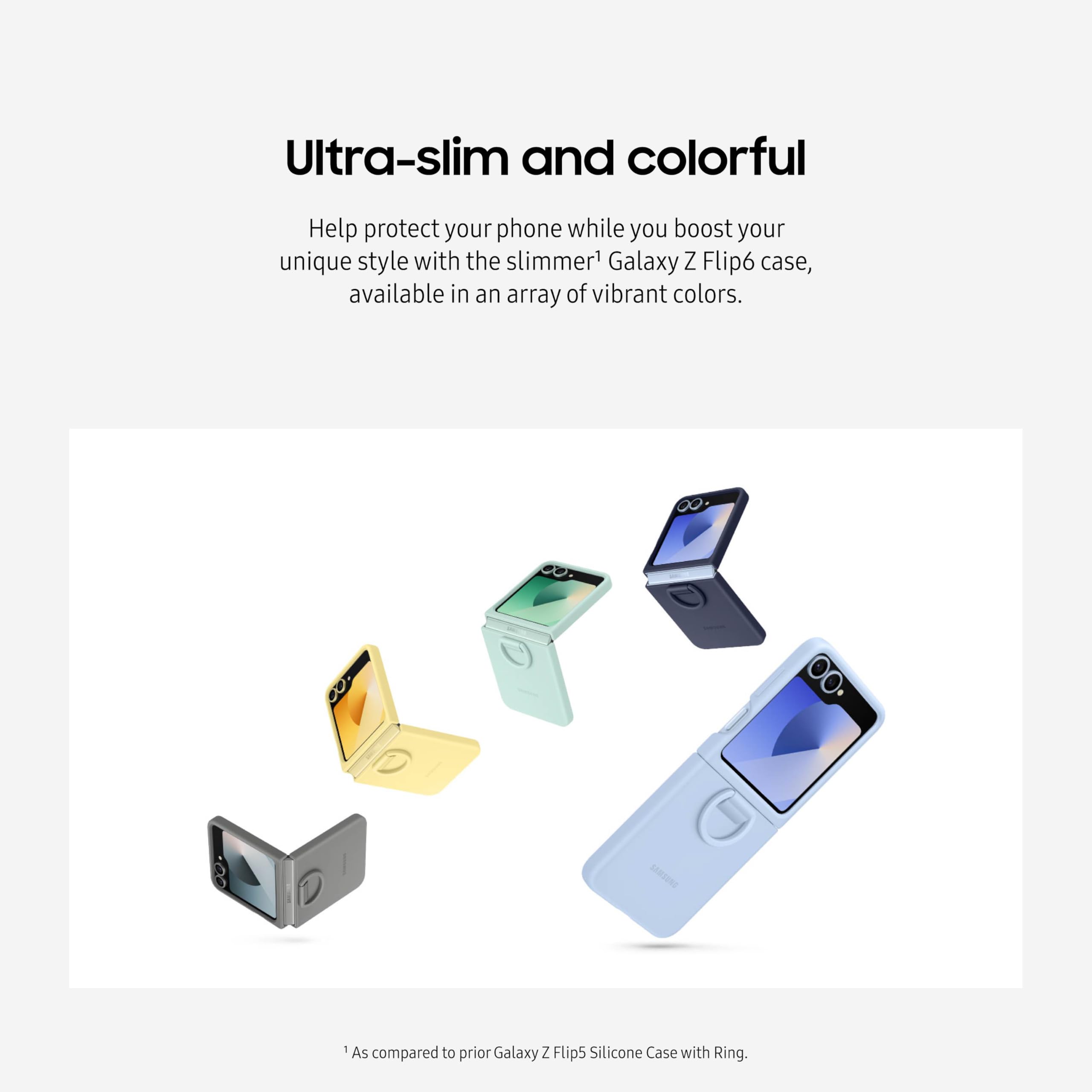 Foto 3 | Funda De Silicona Para Samsung Galaxy Z Flip 6 Con Anillo, Color Menta - Venta Internacional.
