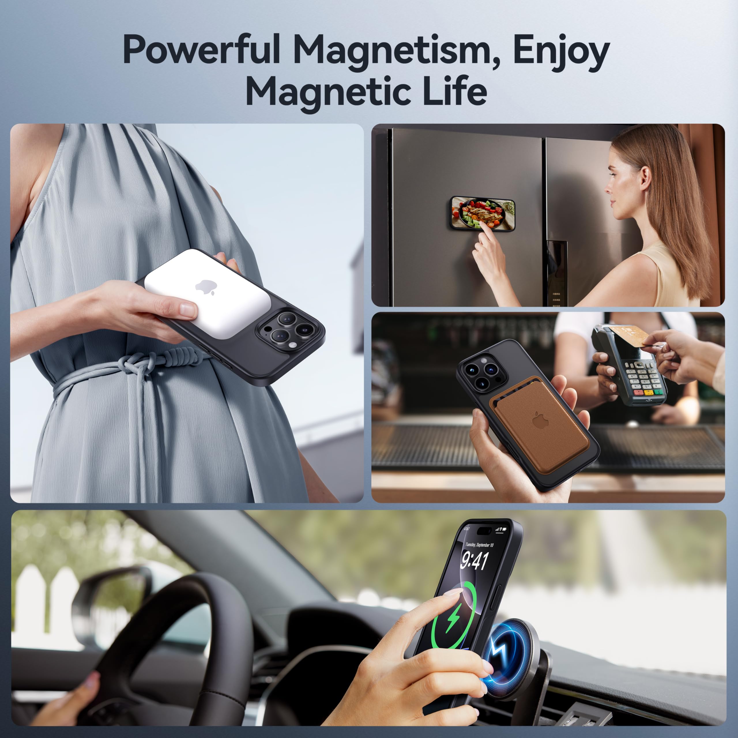Foto 5 pulgar | Funda De Teléfono Casekoo Diseñada Para Iphone 16 Pro Max Negra - Venta Internacional.