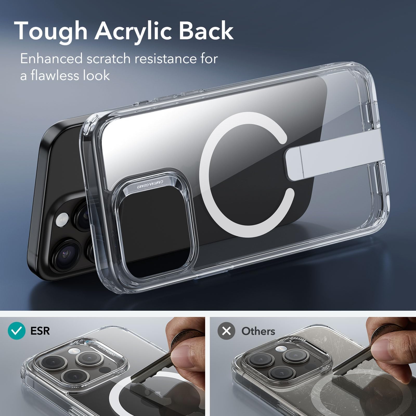Foto 8 pulgar | Funda De Teléfono Esr Boost Series Para Iphone 15 Pro Max Clear - Venta Internacional.