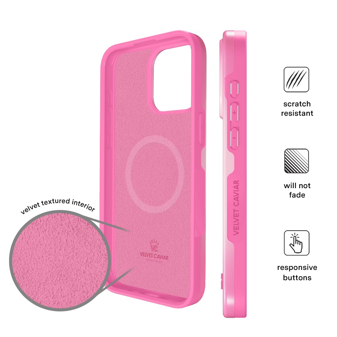 Foto 7 pulgar | Funda De Teléfono Velvet Caviar Para Iphone 15 Pro Magsafe Pink - Venta Internacional.