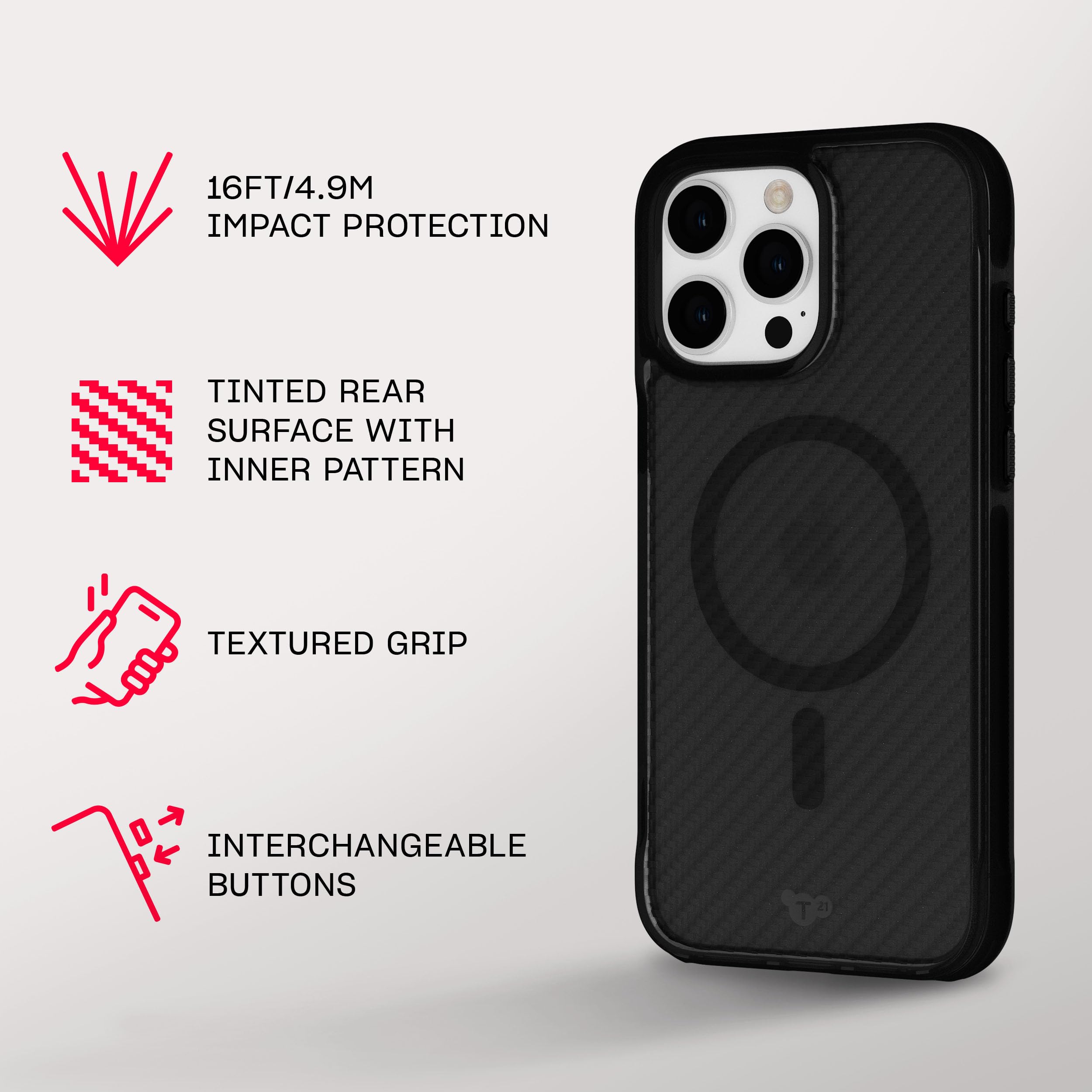 Foto 4 | Funda De Teléfono Tech21 Evoarmor Para Iphone 16 Pro Max Con Magsafe - Venta Internacional.