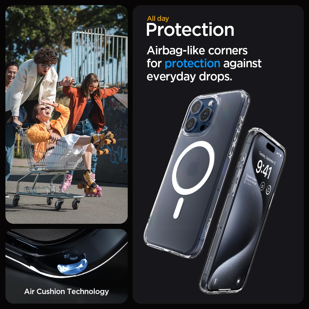 Foto 5 pulgar | Funda De Teléfono Spigen Ultra Hybrid Magfit Para Iphone 15 Pro - Venta Internacional.