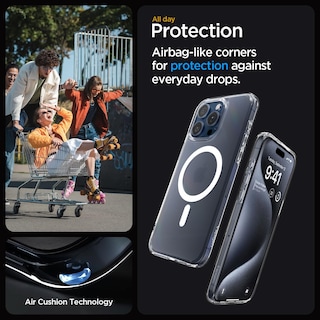 Foto 4 | Funda De Teléfono Spigen Ultra Hybrid Magfit Para Iphone 15 Pro - Venta Internacional.