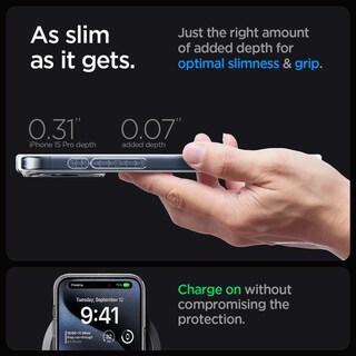 Foto 6 | Funda De Teléfono Spigen Ultra Hybrid Magfit Para Iphone 15 Pro - Venta Internacional.