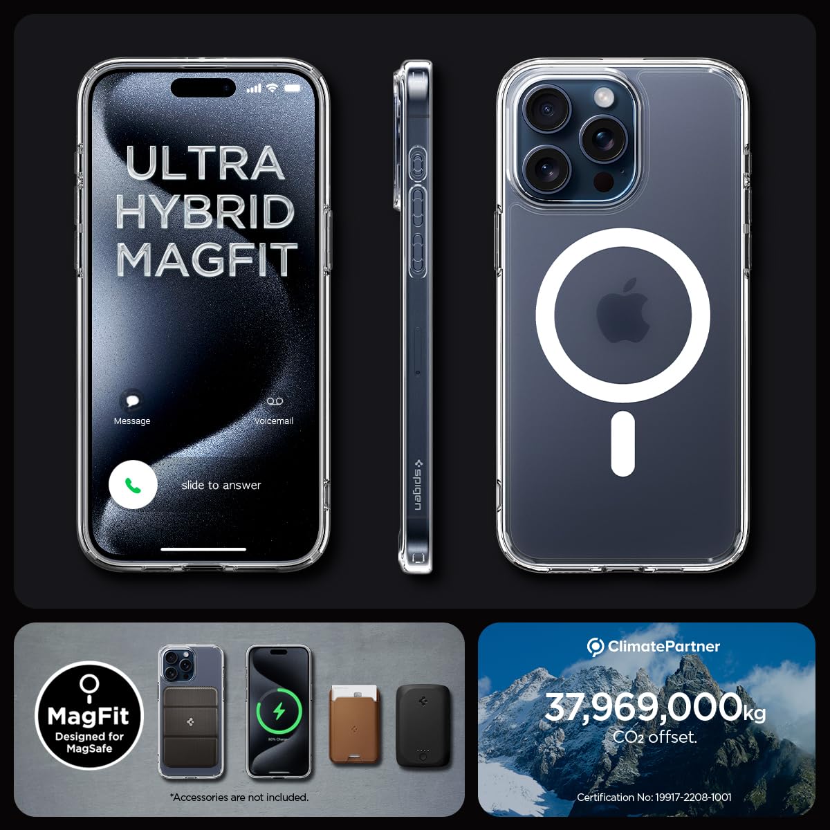 Foto 8 pulgar | Funda De Teléfono Spigen Ultra Hybrid Magfit Para Iphone 15 Pro - Venta Internacional.