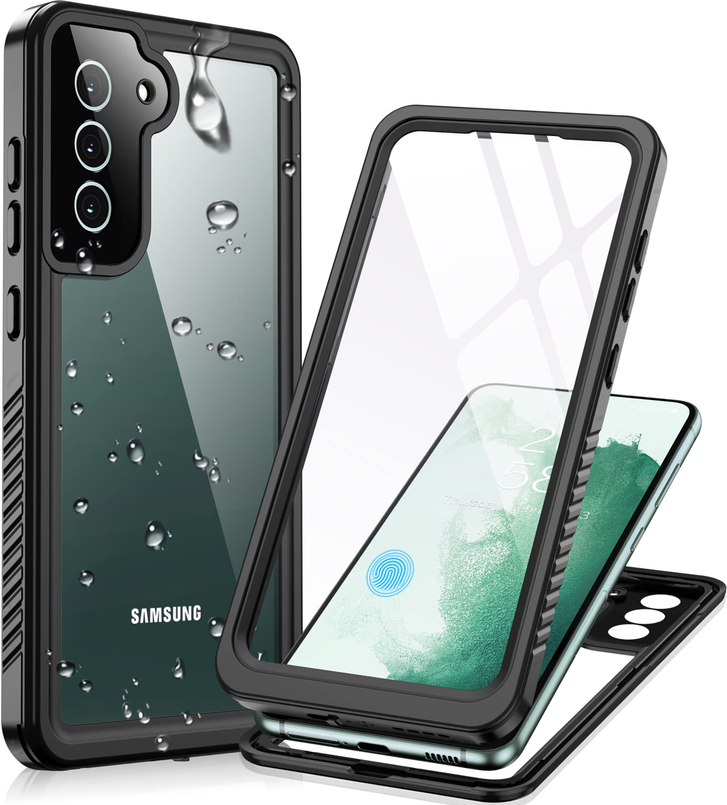 Foto 2 pulgar | Funda Impermeable Temdan Con Protector De Pantalla Para Samsung S22 De 6.1 Pulgadas - Venta Internacional.