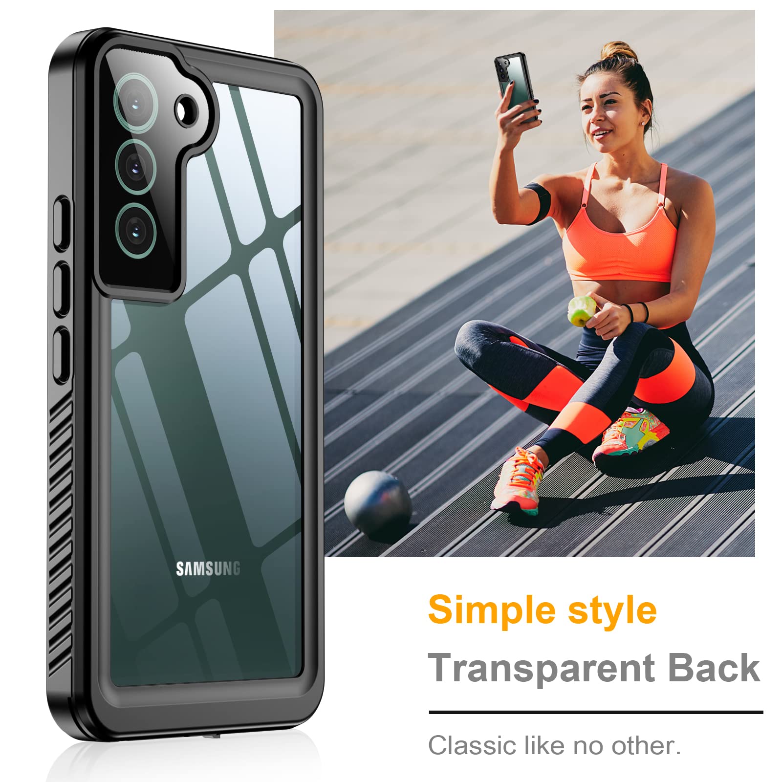 Foto 7 pulgar | Funda Impermeable Temdan Con Protector De Pantalla Para Samsung S22 De 6.1 Pulgadas - Venta Internacional.