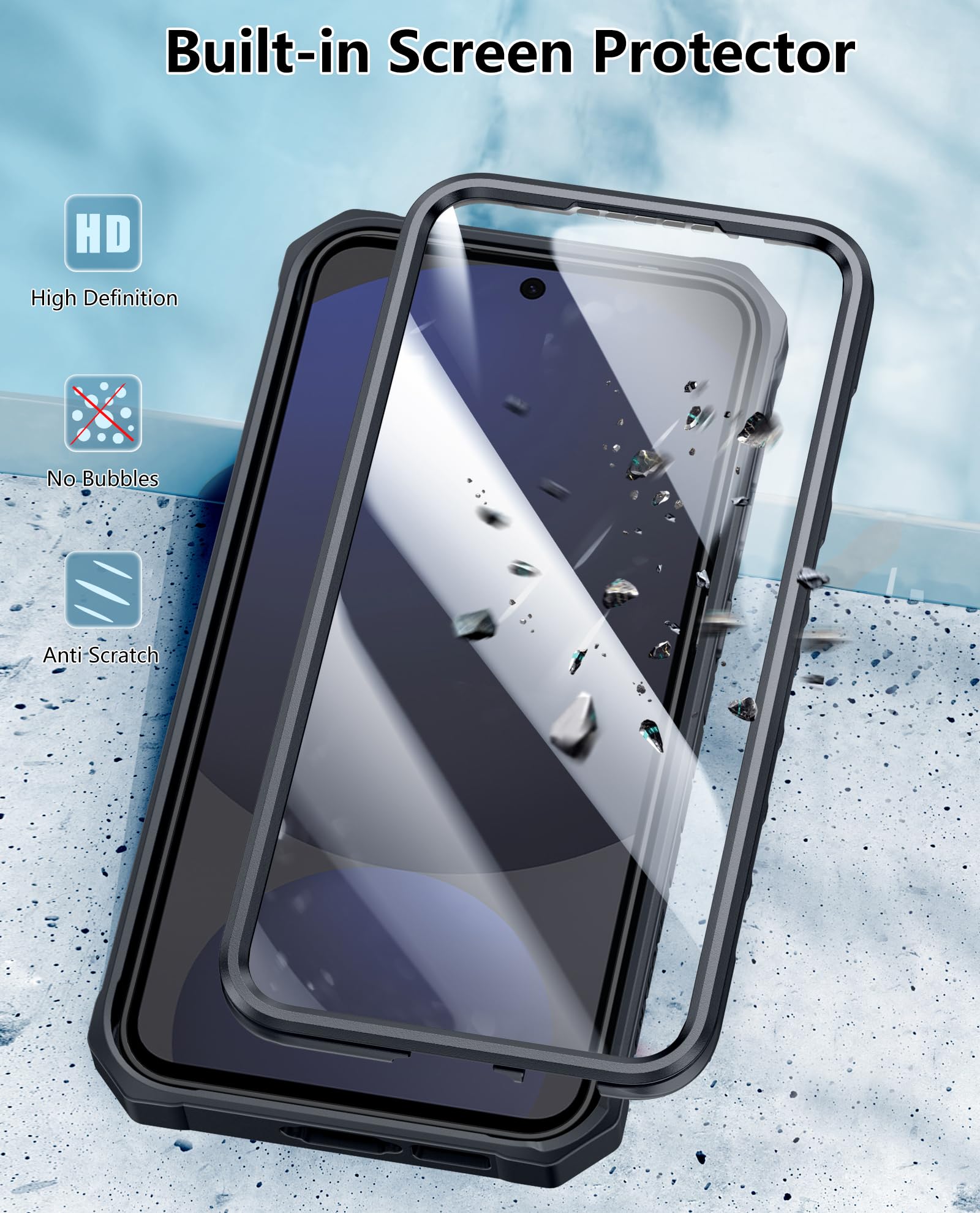 Foto 4 pulgar | Funda De Teléfono Fntcase Para Samsung Galaxy S24-fe Military Grade - Venta Internacional.