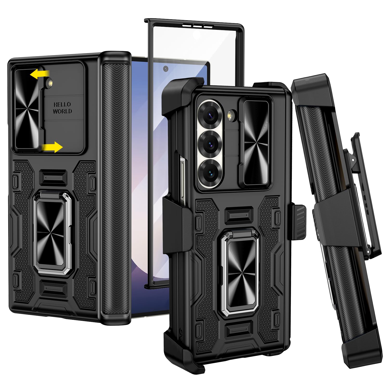 Funda De Teléfono Vego Armor Con Clip Para Cinturón Para Samsung Galaxy Z Fold 6 - Venta Internacional.