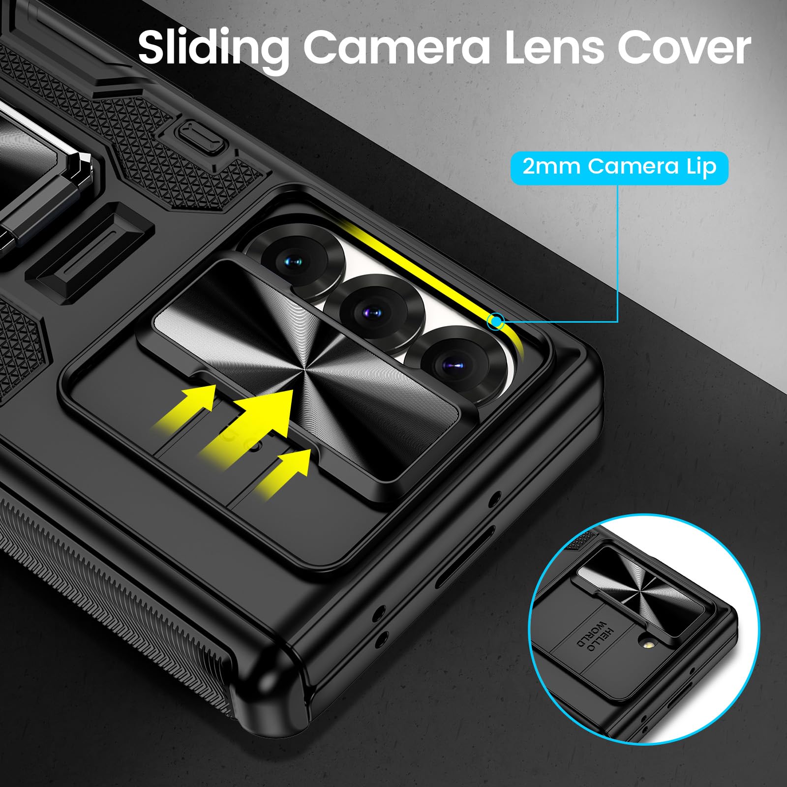 Foto 5 pulgar | Funda De Teléfono Vego Armor Con Clip Para Cinturón Para Samsung Galaxy Z Fold 6 - Venta Internacional.