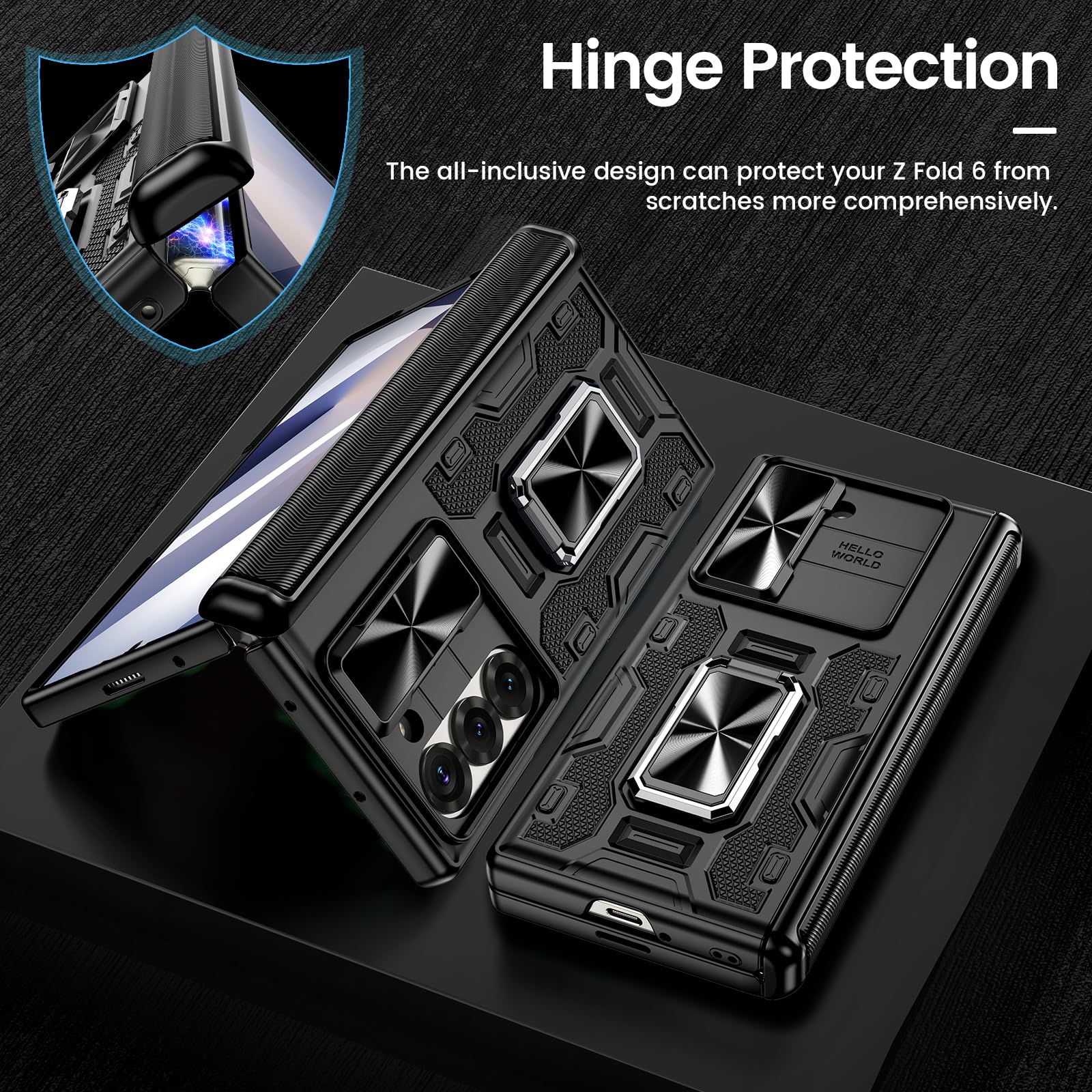 Foto 7 pulgar | Funda De Teléfono Vego Armor Con Clip Para Cinturón Para Samsung Galaxy Z Fold 6 - Venta Internacional.