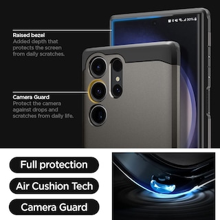 Foto 6 | Funda Spigen Tough Armor Para El Galaxy S23 Ultra Con Soporte - Venta Internacional.