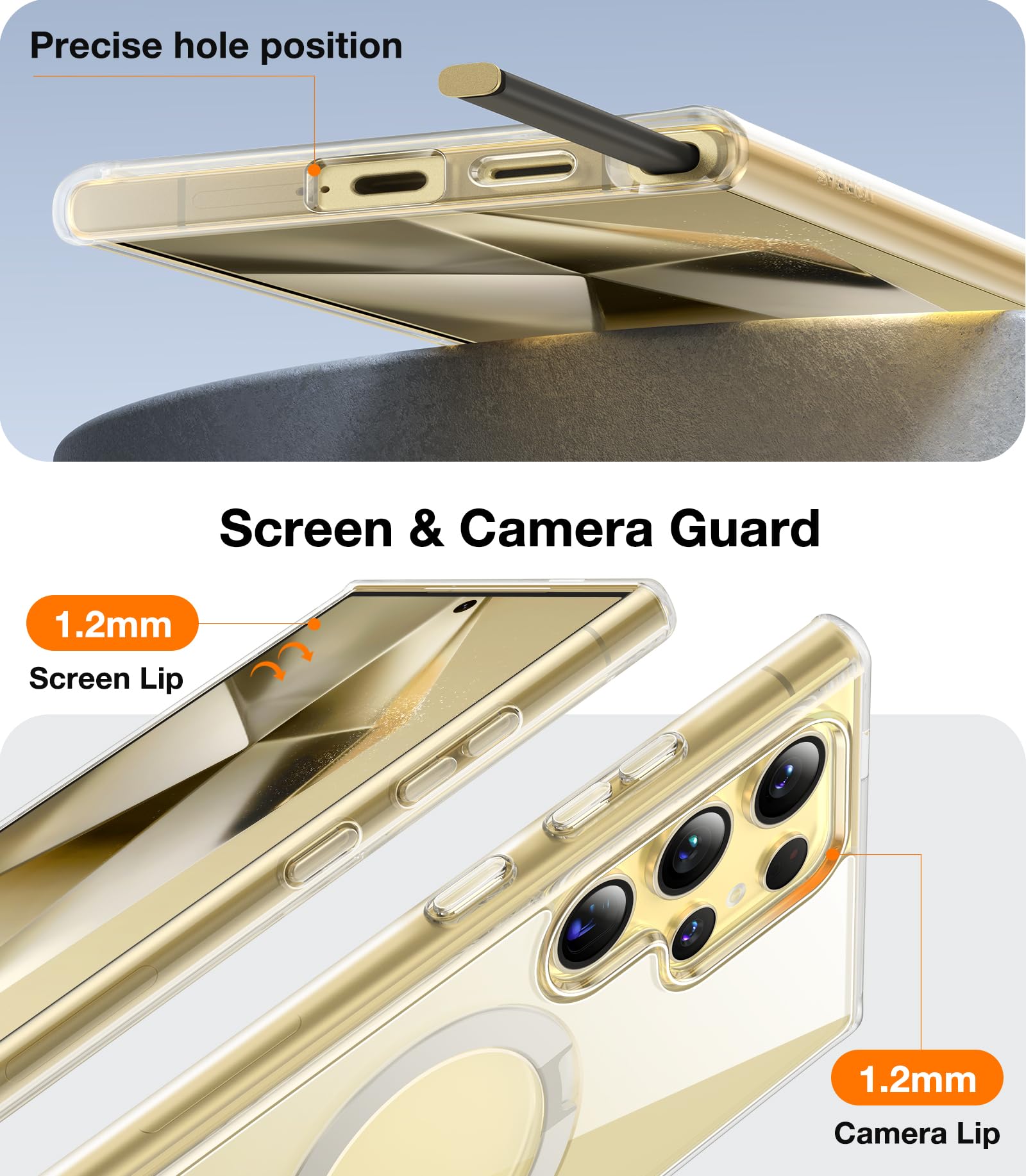 Foto 7 pulgar | Funda De Teléfono Torras Ostand Spin Con Soporte Para Samsung S24 Ultra - Venta Internacional.