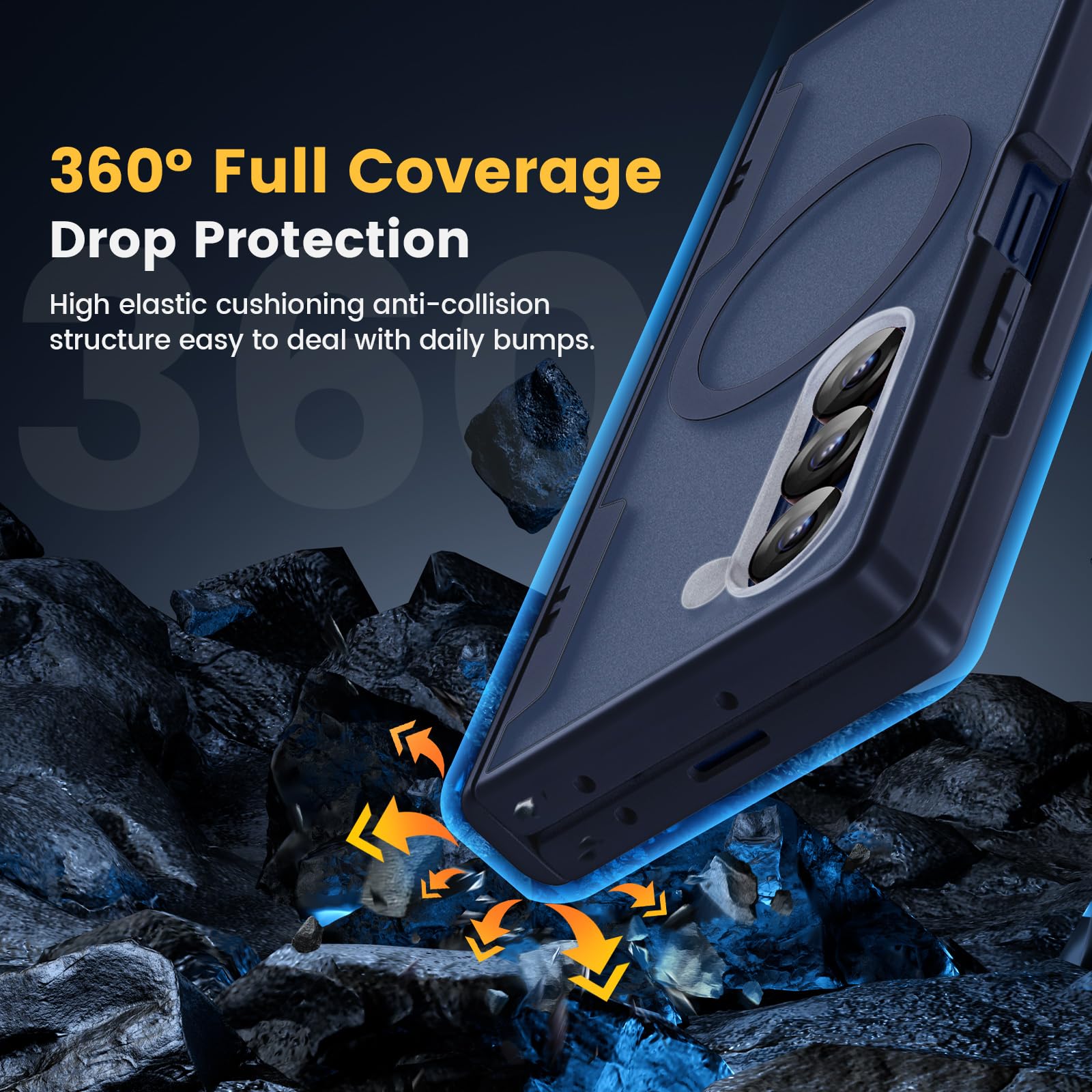 Foto 8 pulgar | Funda Caka Para Samsung Galaxy Z Fold 6 Con Carga Inalámbrica - Venta Internacional.