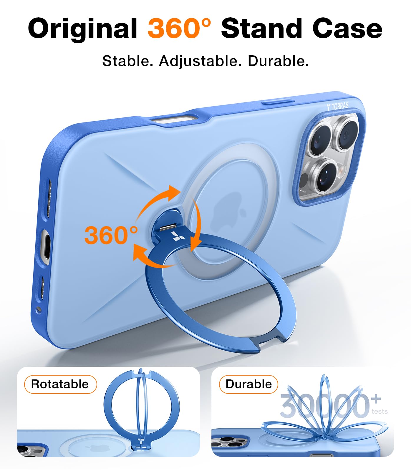 Foto 4 pulgar | Funda Para Teléfono Torras 360° Con Soporte Magnético Para Iphone 16 Pro Max - Venta Internacional.