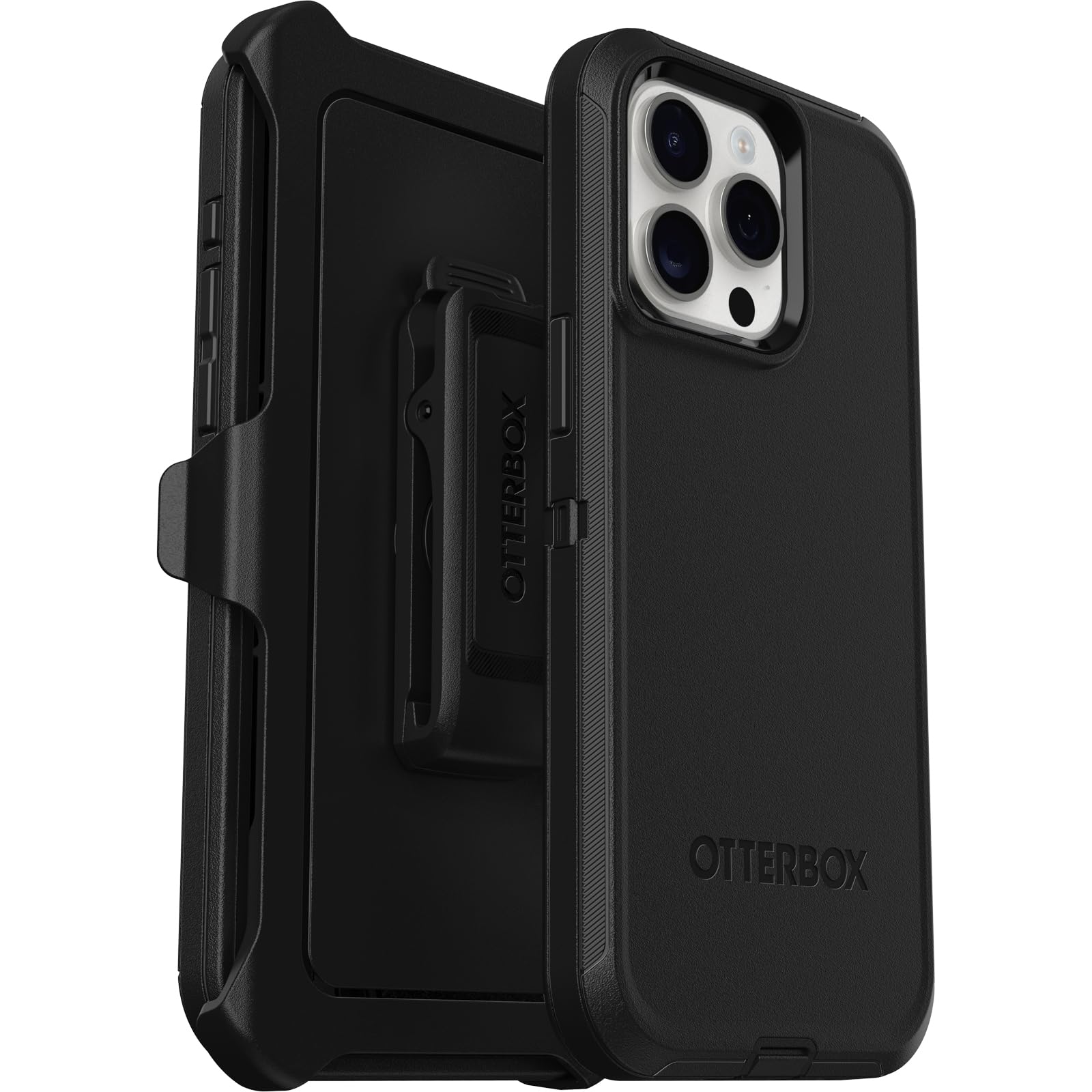 Foto 7 pulgar | Funda Otterbox Defender Series Para Iphone 15 Pro Max Negra - Venta Internacional.