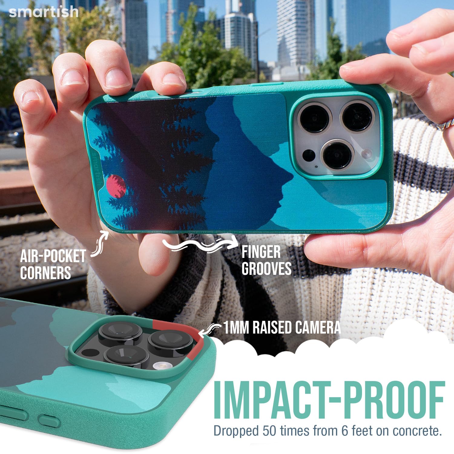 Foto 5 pulgar | Funda Smartish  Magnetic Gripmunk Para Iphone 16 Pro Con Magsafe - Venta Internacional.