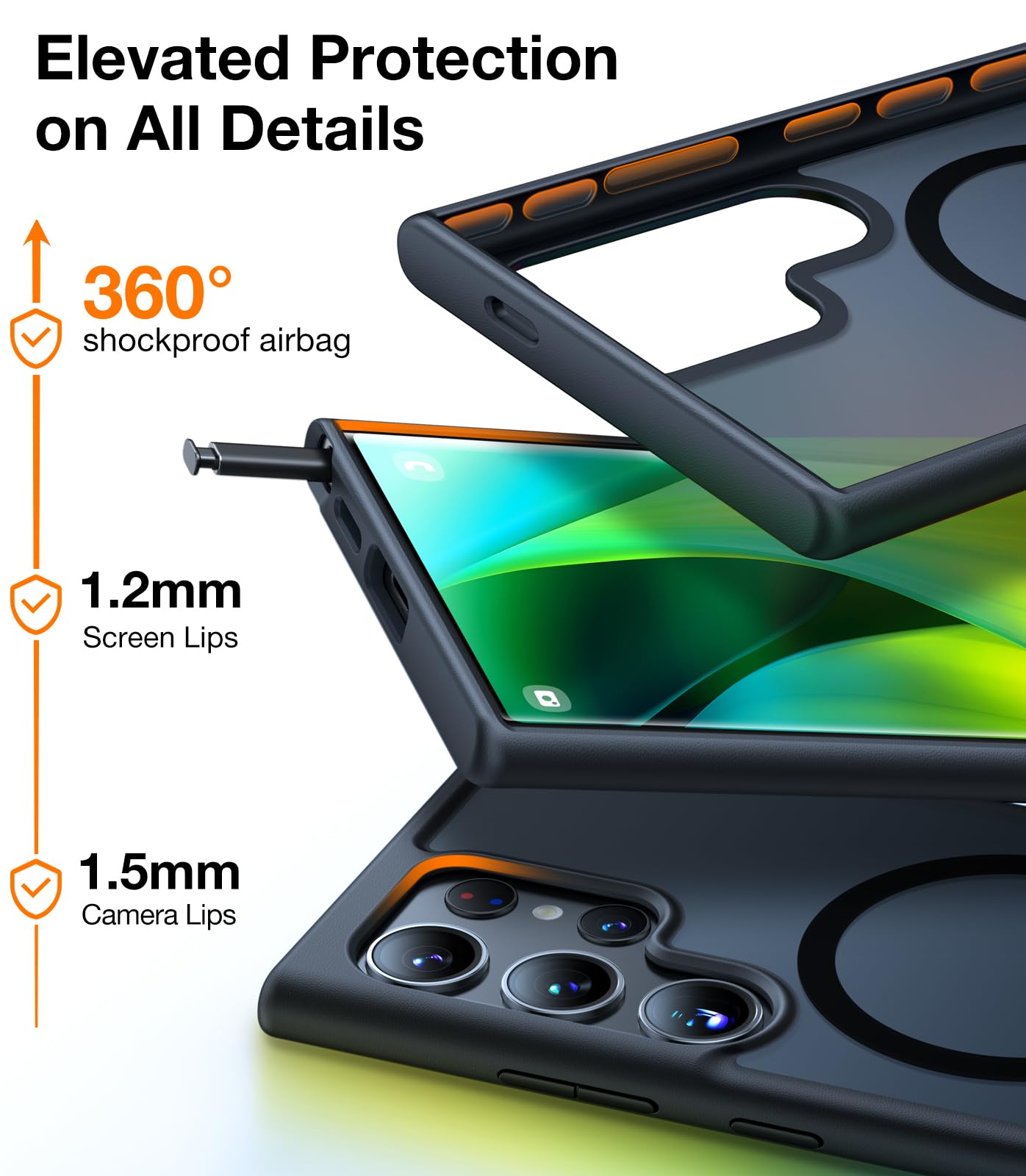 Foto 7 pulgar | Funda De Teléfono Torras Magnética A Prueba De Golpes Para Samsung S24 Ultra - Venta Internacional.