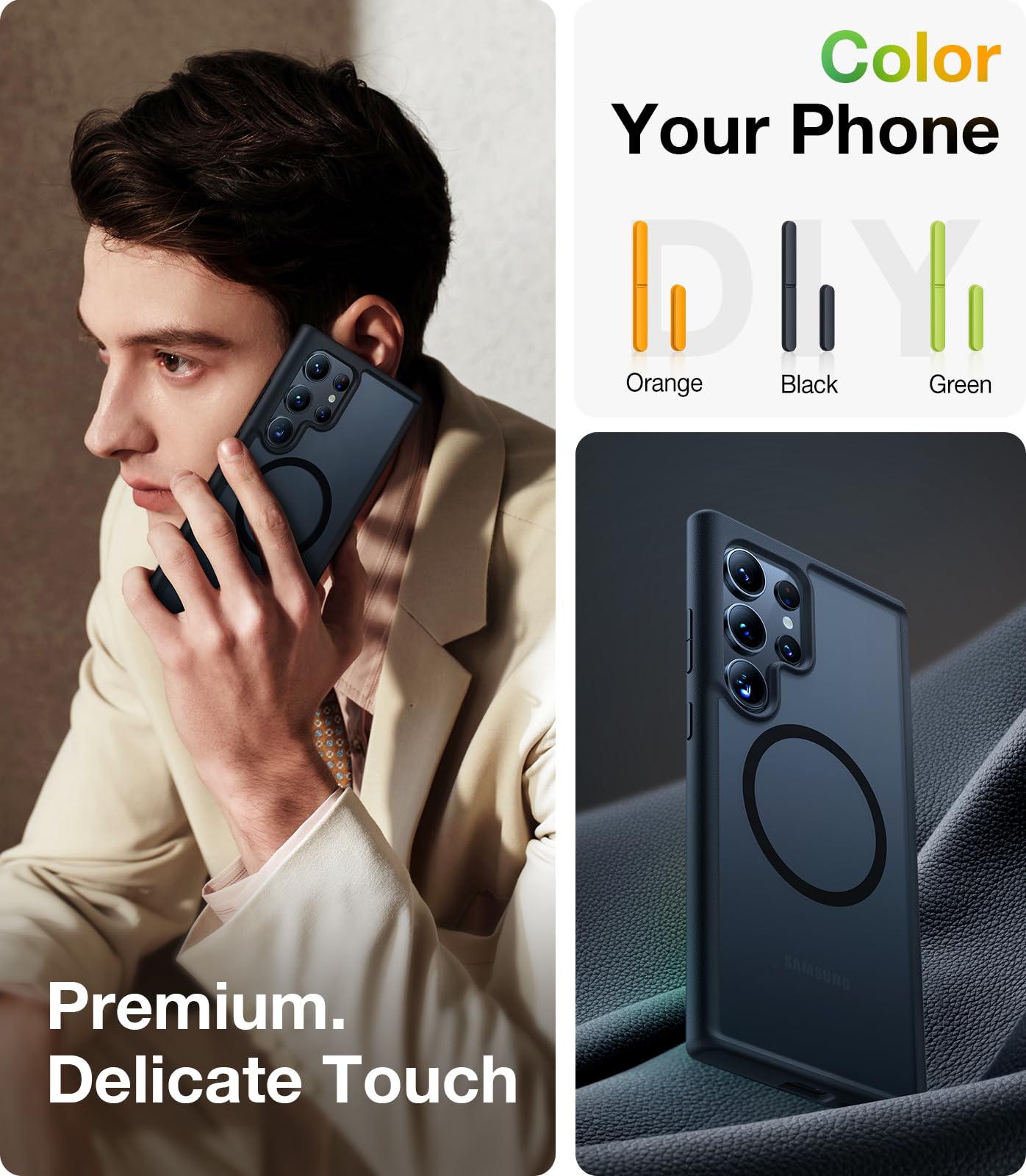 Foto 7 | Funda De Teléfono Torras Magnética A Prueba De Golpes Para Samsung S24 Ultra - Venta Internacional.
