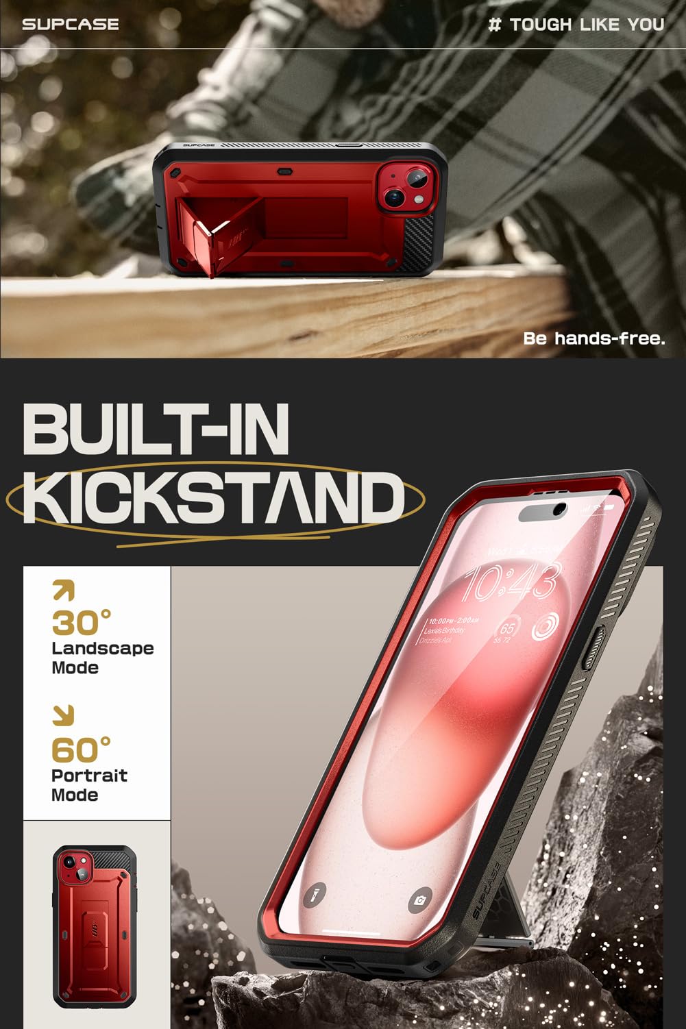 Foto 5 pulgar | Funda Para Teléfono Supcase Unicorn Beetle Pro Iphone 15 6.1 - Venta Internacional.