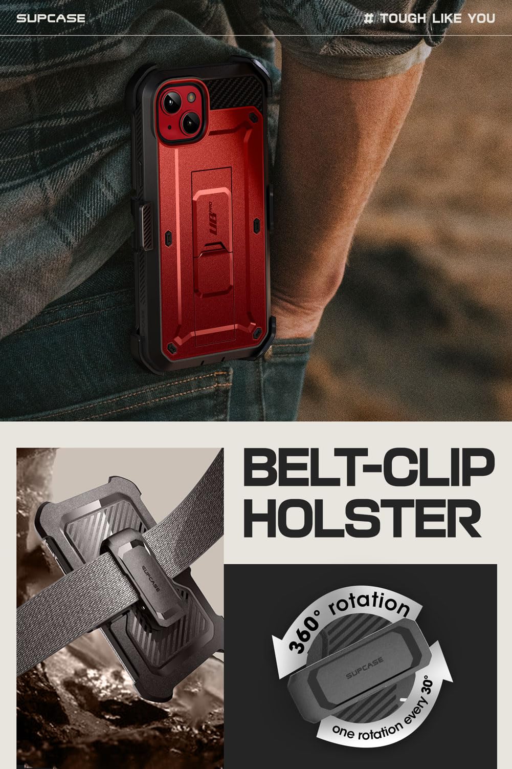 Foto 7 pulgar | Funda Para Teléfono Supcase Unicorn Beetle Pro Iphone 15 6.1 - Venta Internacional.