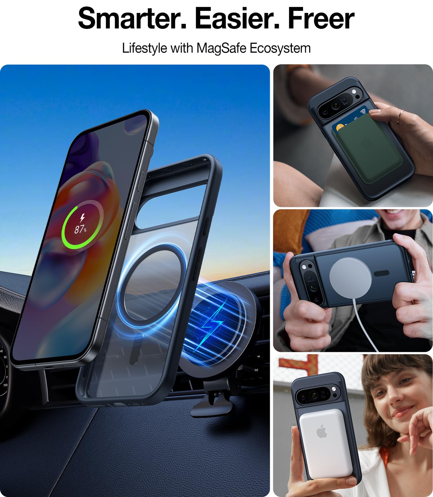 Foto 5 pulgar | Funda De Teléfono Torras Magnética A Prueba De Golpes Para Google Pixel 9 Pro - Venta Internacional.