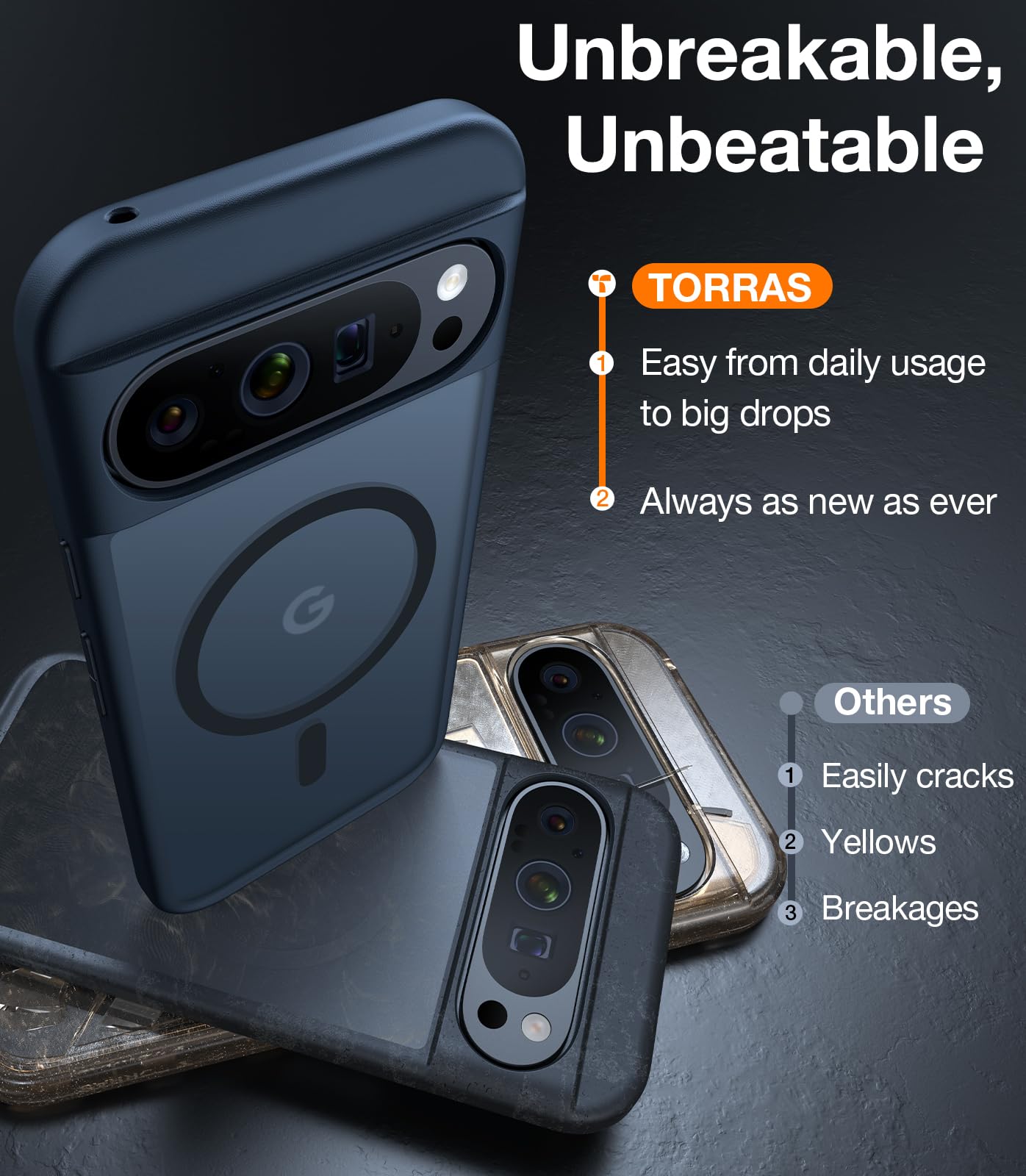 Foto 8 pulgar | Funda De Teléfono Torras Magnética A Prueba De Golpes Para Google Pixel 9 Pro - Venta Internacional.