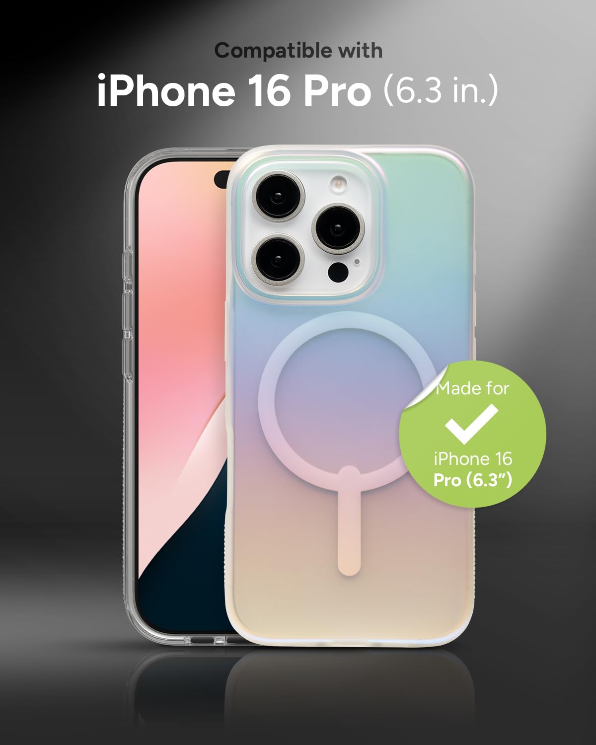 Foto 3 pulgar | Funda Zagg Milan Snap Para Iphone 16 Pro Con Acabado Que Cambia De Color - Venta Internacional.