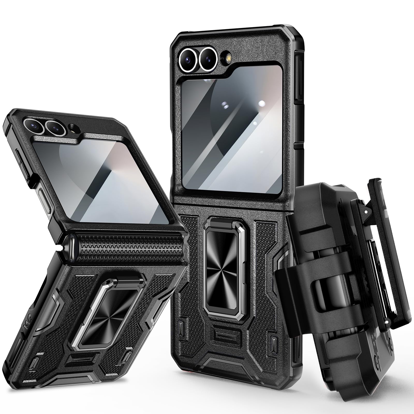 Foto 2 pulgar | Funda Vego Para Samsung Galaxy Z Flip 6 5g Con Accesorios, Color Negro - Venta Internacional.