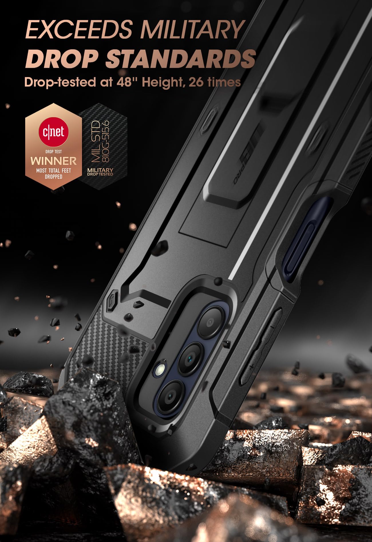 Foto 4 pulgar | Funda De Teléfono Supcase Unicorn Beetle Pro Para Samsung Galaxy A15 - Venta Internacional.