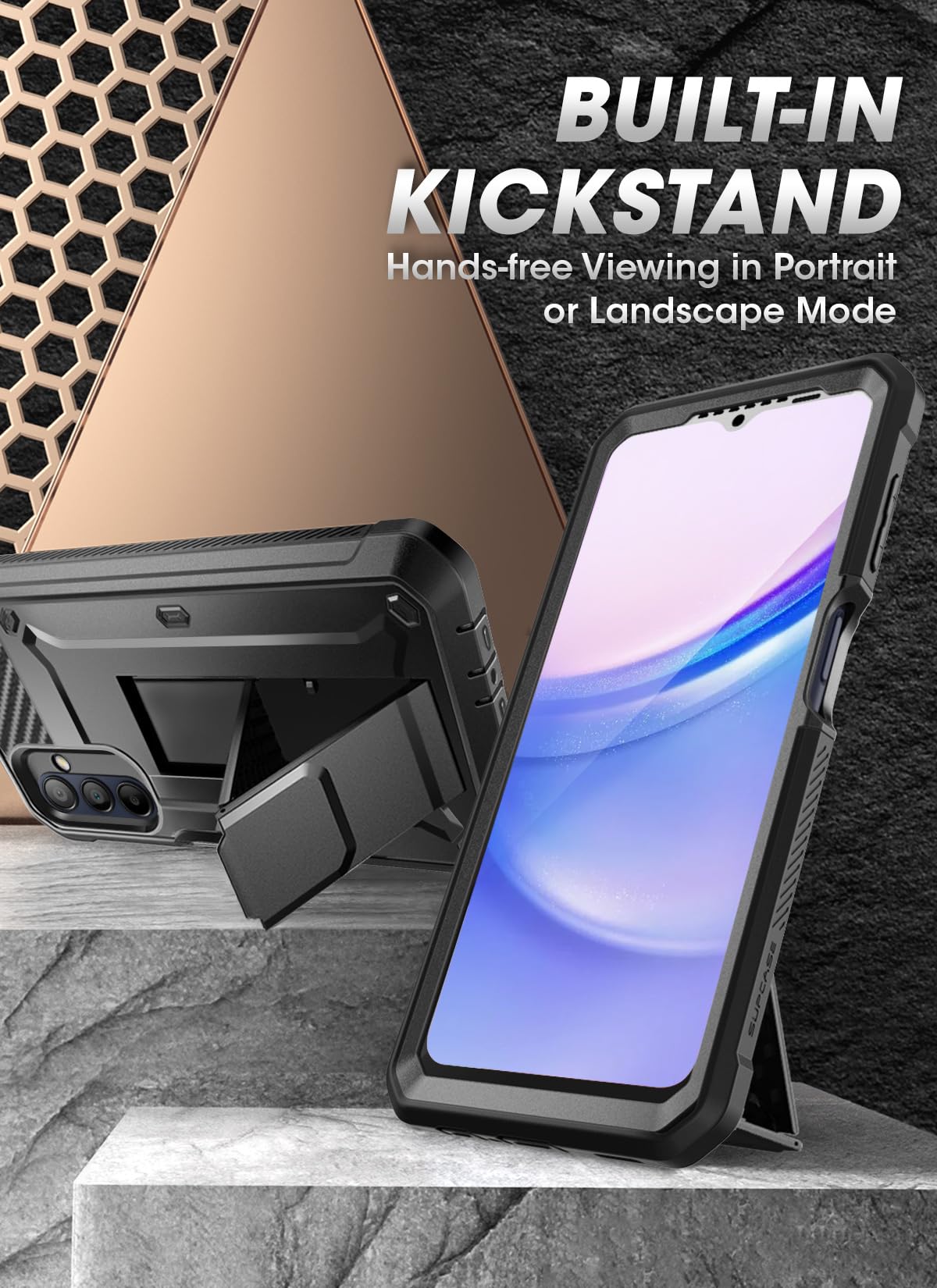 Foto 5 pulgar | Funda De Teléfono Supcase Unicorn Beetle Pro Para Samsung Galaxy A15 - Venta Internacional.
