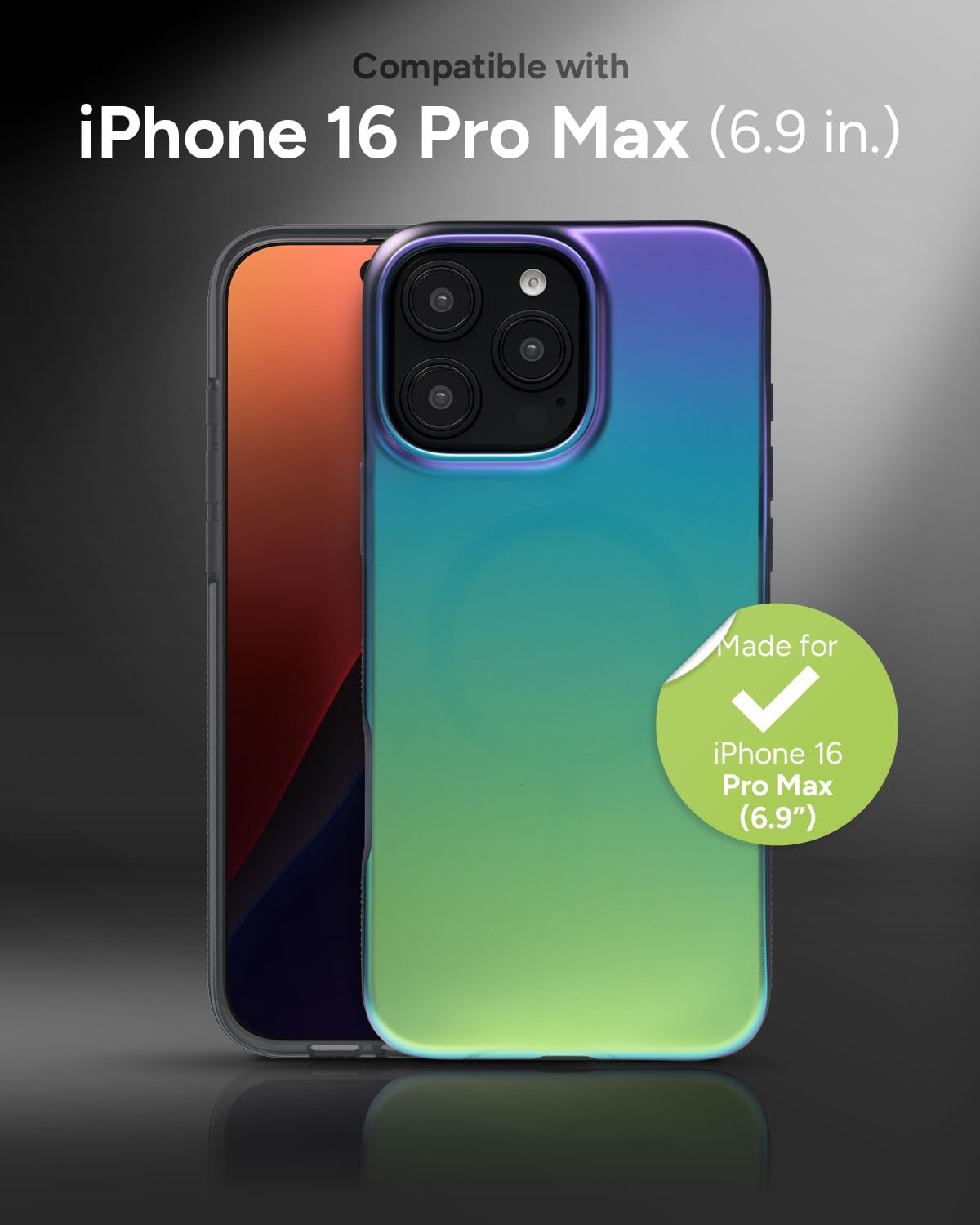 Foto 3 pulgar | Funda De Teléfono Zagg Milan Snap Para Iphone 16 Pro Max Que Cambia De Color - Venta Internacional.