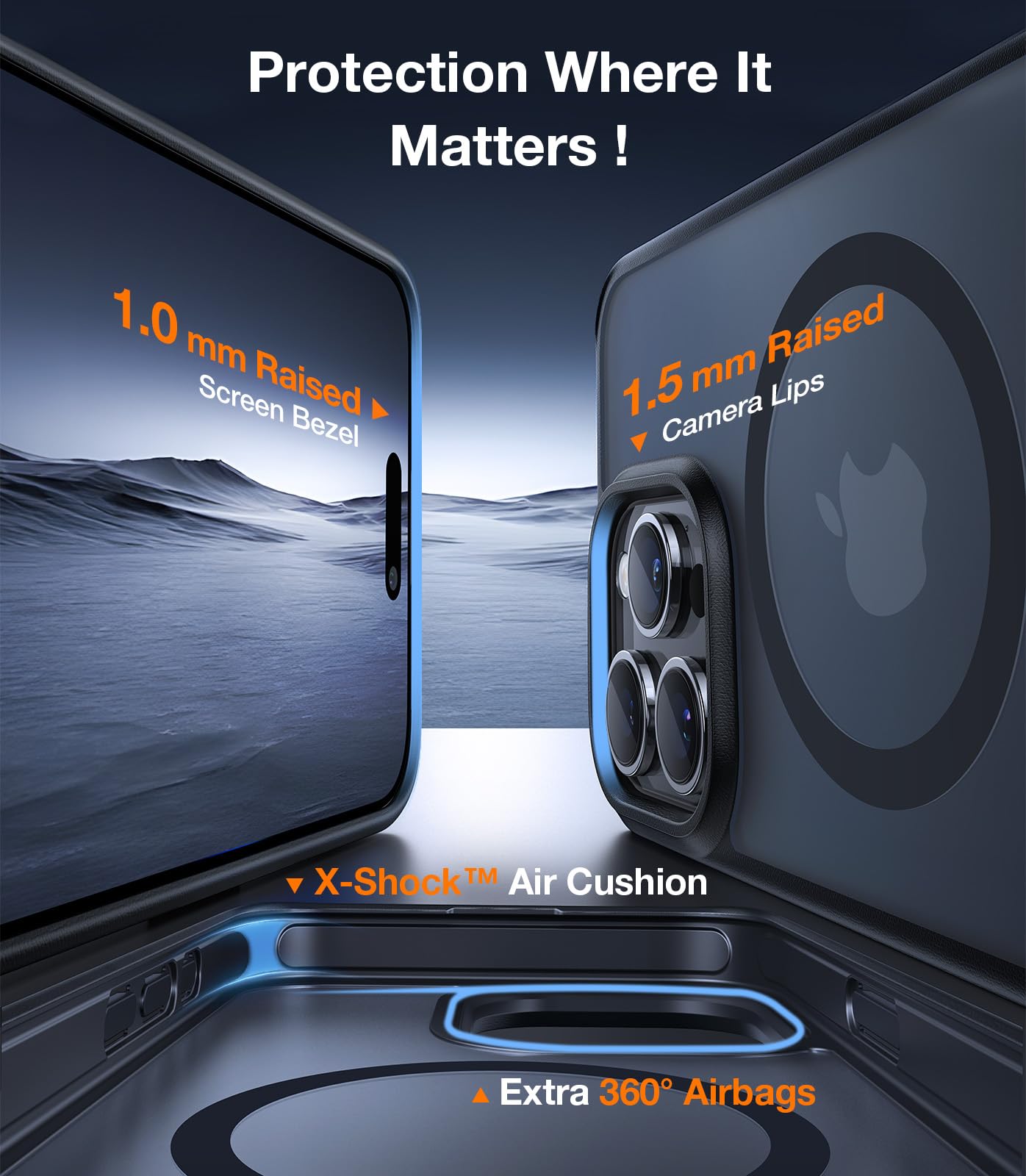 Foto 7 pulgar | Funda Para Teléfono Torras Con Soporte Magnético Mejorado Para Iphone 14 Pro, Negra - Venta Internacional.
